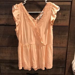 Baby pink/ light coral tank Loft Size 8